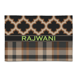 Moroccan & Plaid Patio Rug (Personalized)