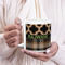 Moroccan & Plaid 20oz Coffee Mug - LIFESTYLE