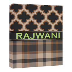 Moroccan & Plaid Canvas Print - 20x24 (Personalized)