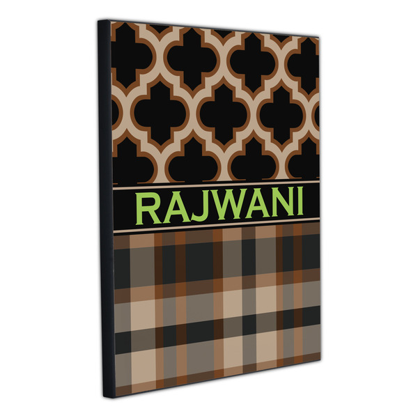 Moroccan & Plaid 20x24 Wood Print - Angle View