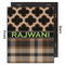 Moroccan & Plaid 20x24 Wood Print - Front & Back View
