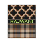 Moroccan & Plaid Wood Print - 20x24 (Personalized)