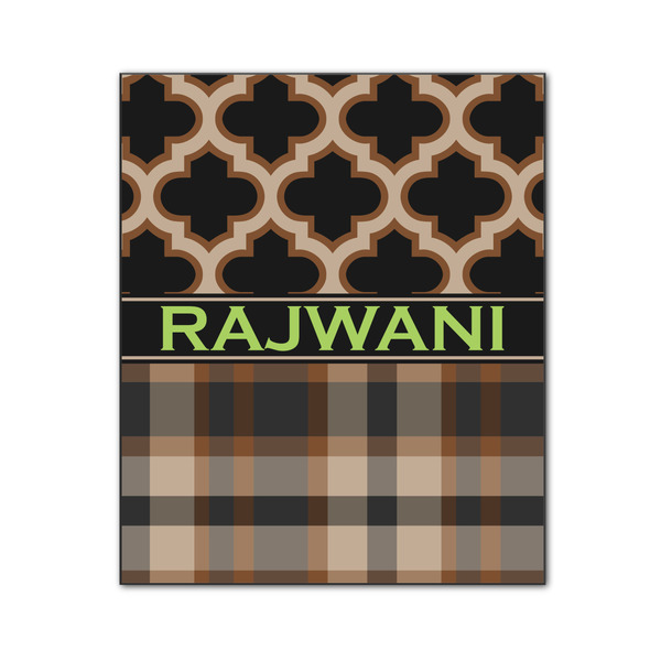 Moroccan & Plaid 20x24 Wood Print - Front View