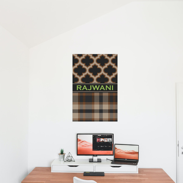 Moroccan & Plaid 20x30 - Matte Poster - On the Wall