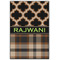 Moroccan & Plaid Wood Print - 20x30 (Personalized)