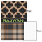 Moroccan & Plaid 24x36 - Matte Poster - Front & Back