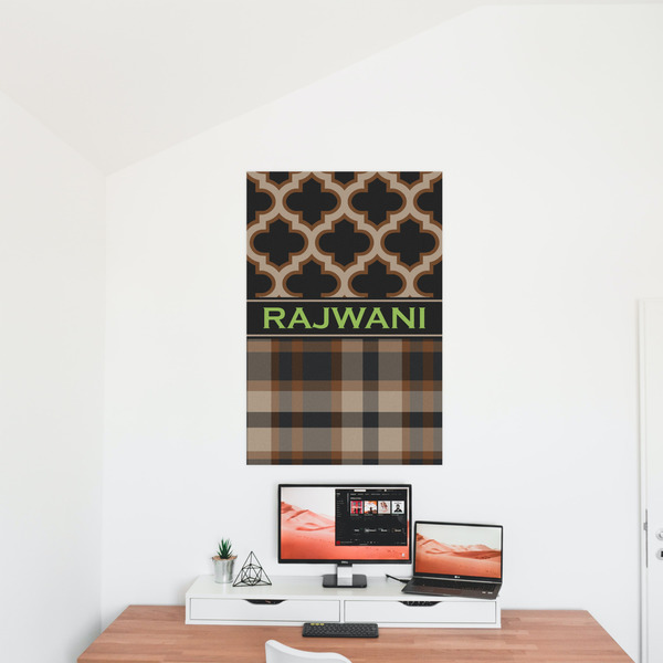 Moroccan & Plaid 24x36 - Matte Poster - On the Wall
