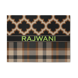 Moroccan & Plaid Area Rug (Personalized)