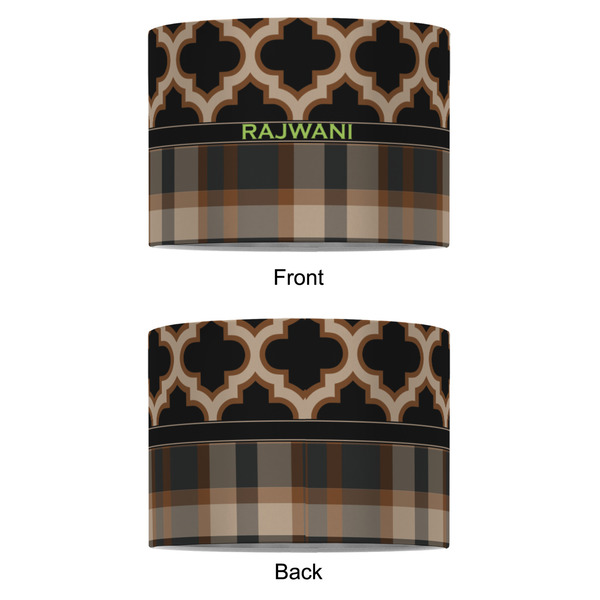 Moroccan & Plaid 8" Drum Lampshade - APPROVAL (Fabric)