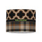 Moroccan & Plaid 8" Drum Lampshade - FRONT (Poly Film)