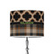 Moroccan & Plaid 8" Drum Lamp Shade - Poly-film (Personalized)