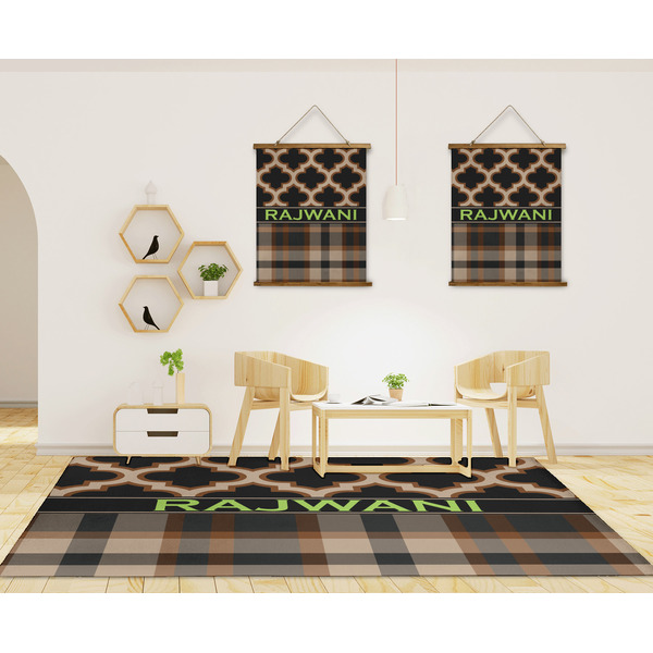 Moroccan & Plaid 8'x10' Indoor Area Rugs - IN CONTEXT
