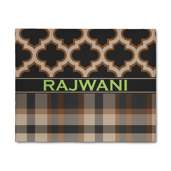 Custom Moroccan & Plaid 8' x 10' Patio Rug (Personalized)