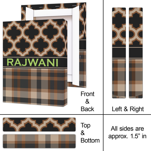 Moroccan & Plaid 8x10 - Canvas Print - Approval