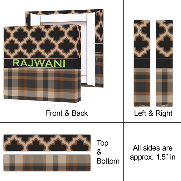 Moroccan & Plaid 8x8 - Canvas Print - Approval