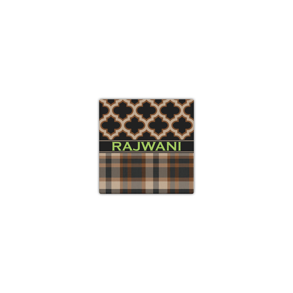 Moroccan & Plaid 8x8 - Canvas Print - Front View