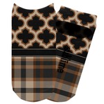 Moroccan & Plaid Adult Ankle Socks (Personalized)