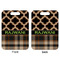 Moroccan & Plaid Aluminum Luggage Tag (Front + Back)