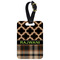 Moroccan & Plaid Aluminum Luggage Tag (Personalized)
