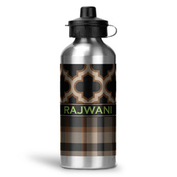 Moroccan & Plaid Water Bottle - Aluminum - 20 oz (Personalized)