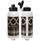 Moroccan & Plaid Aluminum Water Bottle - White APPROVAL