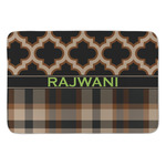 Moroccan & Plaid Anti-Fatigue Kitchen Mat (Personalized)