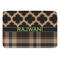 Moroccan & Plaid Anti-Fatigue Kitchen Mat (Personalized)