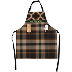 Moroccan & Plaid Apron With Pockets w/ Name or Text