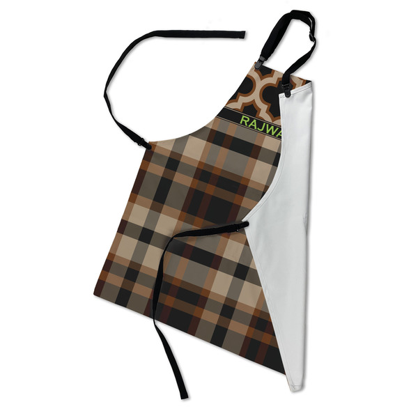 Moroccan & Plaid Apron - Folded