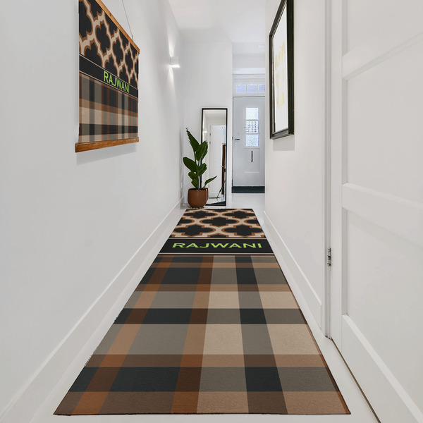 Moroccan & Plaid Area Rug Sizes - In Context (vertical)