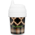 Moroccan & Plaid Baby Sippy Cup (Personalized)