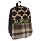 Moroccan & Plaid Kids Backpack (Personalized)