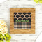 Moroccan & Plaid Bamboo Trivet with 6" Tile - LIFESTYLE