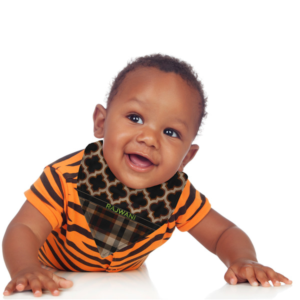 Moroccan & Plaid Bandana Bib - (Lifestyle 1 boy)