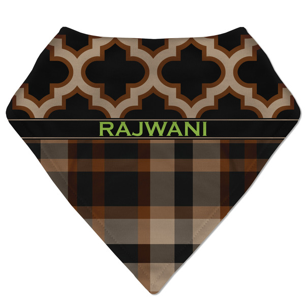 Custom Moroccan & Plaid Bandana Bib (Personalized)