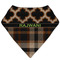 Moroccan & Plaid Bandana Bib (Personalized)