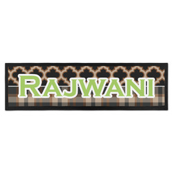 Moroccan & Plaid Bar Mat - Large (Personalized)