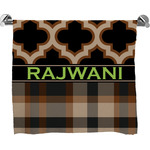Moroccan & Plaid Bath Towel (Personalized)