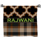 Moroccan & Plaid Bath Towel (Personalized)