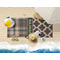 Moroccan & Plaid Beach Towel Lifestyle