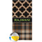 Moroccan & Plaid Beach Towel (Personalized)