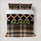 Moroccan & Plaid Duvet Cover (Personalized)