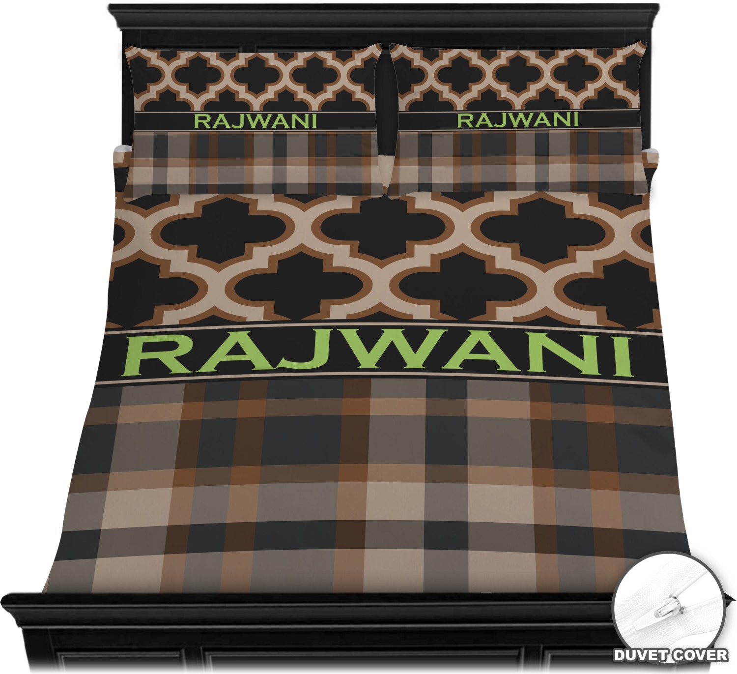 Moroccan Plaid Duvet Covers Personalized Youcustomizeit