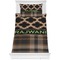 Moroccan & Plaid Comforter Set - Twin XL (Personalized)