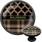 Moroccan & Plaid Cabinet Knob (Black) (Personalized)