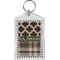 Moroccan & Plaid Bling Keychain (Personalized)