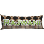 Moroccan & Plaid Body Pillow Case (Personalized)