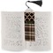 Moroccan & Plaid Bookmark with tassel - In book