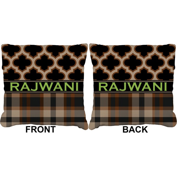 Moroccan & Plaid Burlap Pillow Approval