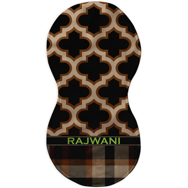 Moroccan & Plaid Burp Peanut Shaped Flat